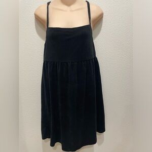 Kate Spade black terry swim cover up dress size large